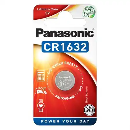 Baterie litiu 3V CR1632 120mAh, Panasonic Panasonic Retur gratuit