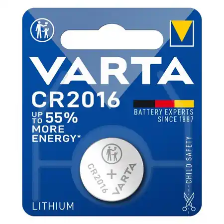 Baterie litiu 3V CR2016 90mAh, Varta Varta Discount