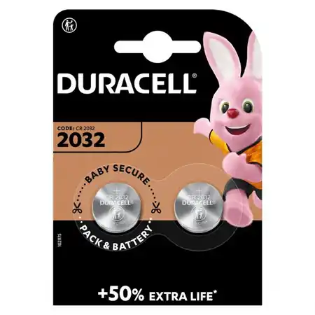 Baterii litiu 3V CR2032 265mAh, 2 Buc. Duracell Duracell Ofertă