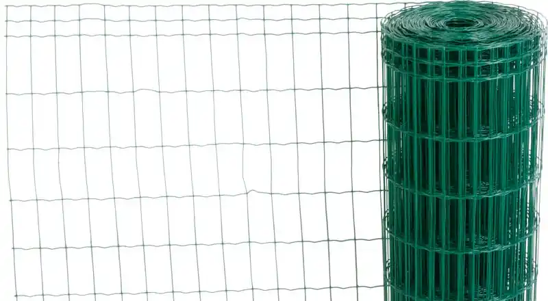 Plasă EUROPLAST 1, 1800/100x50/2,20 mm, verde, RAL 6005,, Zn+PVC, gard, pachet de 10 m Discount