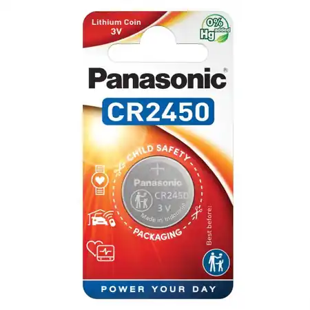 Reducere extra Baterie litiu 3V CR2450 620mAh, Panasonic Panasonic