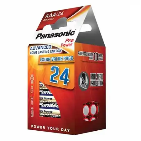 Preț promoțional Baterii AAA R3, blister 24 Buc. Panasonic PRO Panasonic