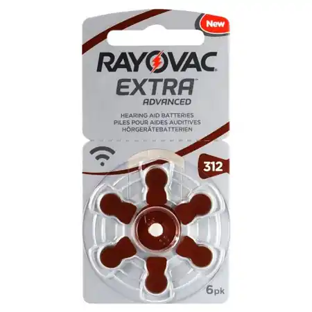 Reduceri Baterii aparat auditiv Zinc-Aer 312 PR41, 6 Buc. Rayovac Rayovac