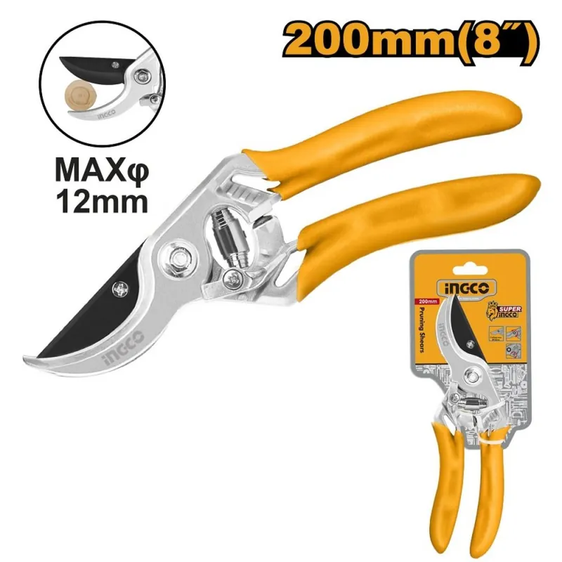 Foarfece de grădină ALU pruner manual 200mm ergonomic Industrial INGCO Reducere de preț