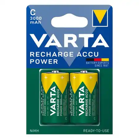 Calitate înaltă Varta Acumulatori 3000mAh Preincarcati 1.2V Ni-MH C R14 B2 Varta