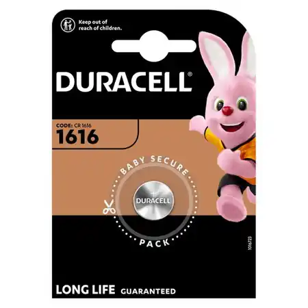 Baterie litiu 3V CR1616 55mAh, Duracell Duracell Cel mai vândut