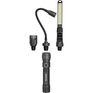 Set lampa de atelier 3 in 1, 380lm, Li-Ion 3.7V, 2200 Mah, Yato YT-08521 Livrare gratuită