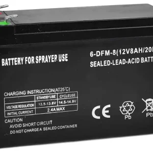 Ofertă specială Baterie de rezervă pentru pulverizator fără fir, dimensiune 15x10x6,5 cm, 12V, 8Ah, GEKO