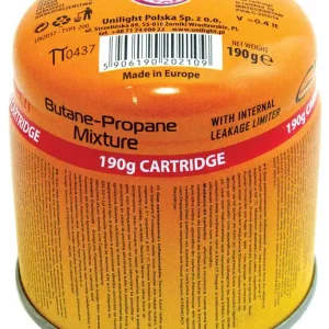 Cartuș de gaz cu propan-butan 190 g, perforabil, ELICO Plată securizată