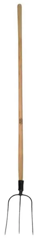 Furculiță cu 3 dinți, lac negru, mâner fag 160 cm Plată sigură