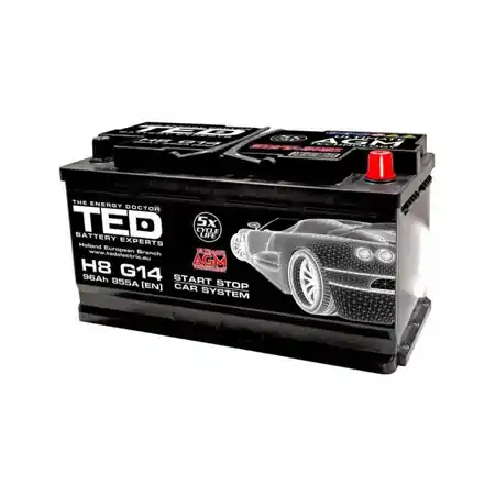Baterie Auto 12V cu Start Stop 96Ah, Pornire 855A Ted Electric TED003836 TED Electric Reducere specială