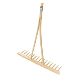 Cel mai vândut Grebla de fan lemn de fag 15 zinc cu maner 160 cm