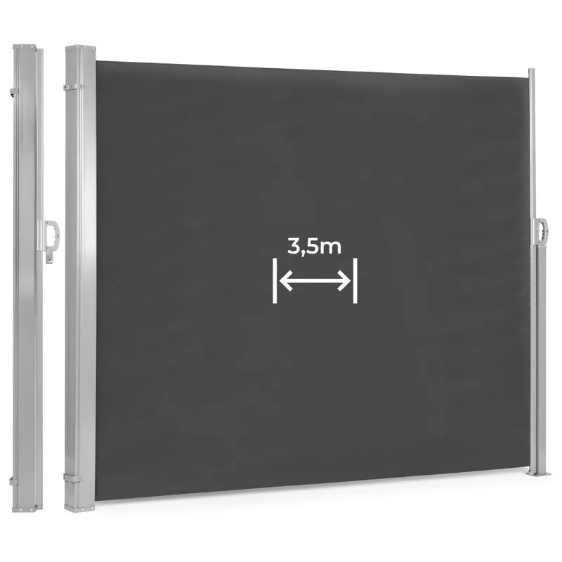 Copertină laterală pliabilă 350x180 cm Ecran de protecție pentru grădină sau terasă Antracit MultiGarden Ofertă specială