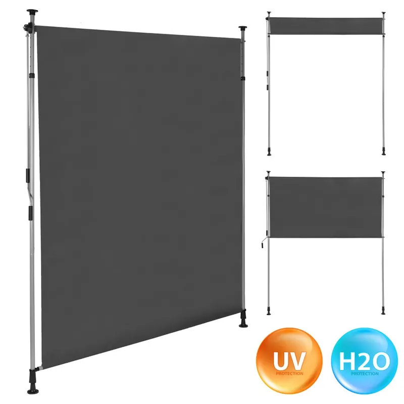 Nu rata Copertină retractabilă cu manivelă, reglabilă pe înălțime, antracit MultiGarden