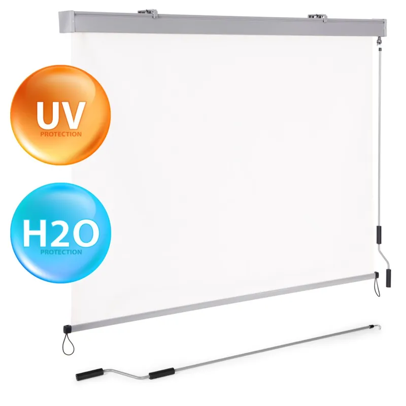 Disponibil imediat Copertină verticală cu rulou cu manivelă, balcon, terasă, foișor, bej, MultiGarden