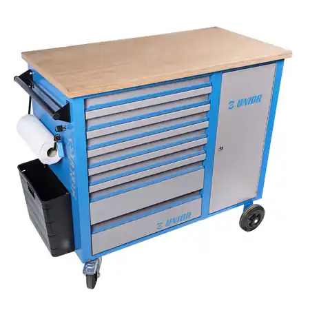 Bestseller Carucior de scule "HERCULES" 1182mm, 1040mm, 1080mm, 640mm, 550mm, 955mm, 800mm, 96200g UNIOR