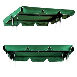 Preferatul clienților Balansoar de grădină 200 x 120 cm acoperire impermeabilă verde MultiGarden