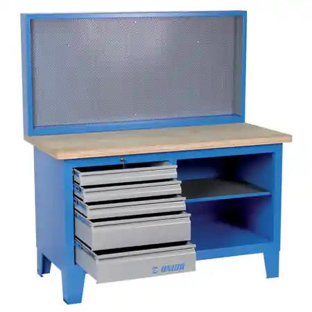 Banc de lucru cu panou 1500mm, 750mm, 1665mm, 136000g UNIOR Expediere rapidă