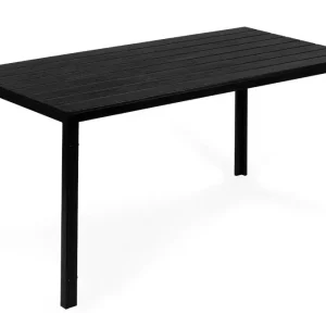 Masă de grădină pentru 6 persoane 156x78 cm negru Premium