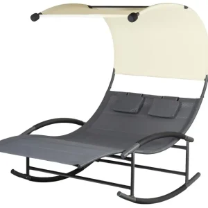 Disponibil imediat Scaun balansoar pentru două persoane cu baldachin + perne MultiGarden