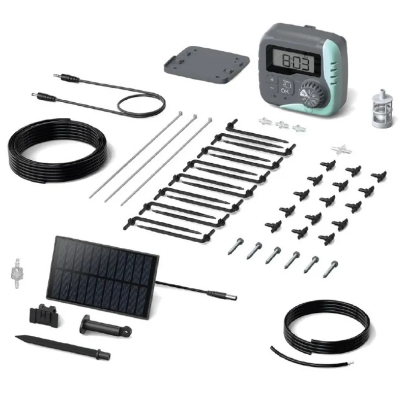 Cumpărături sigure Irigații solare prin picurare, set de 15 buc. GARDENKUS