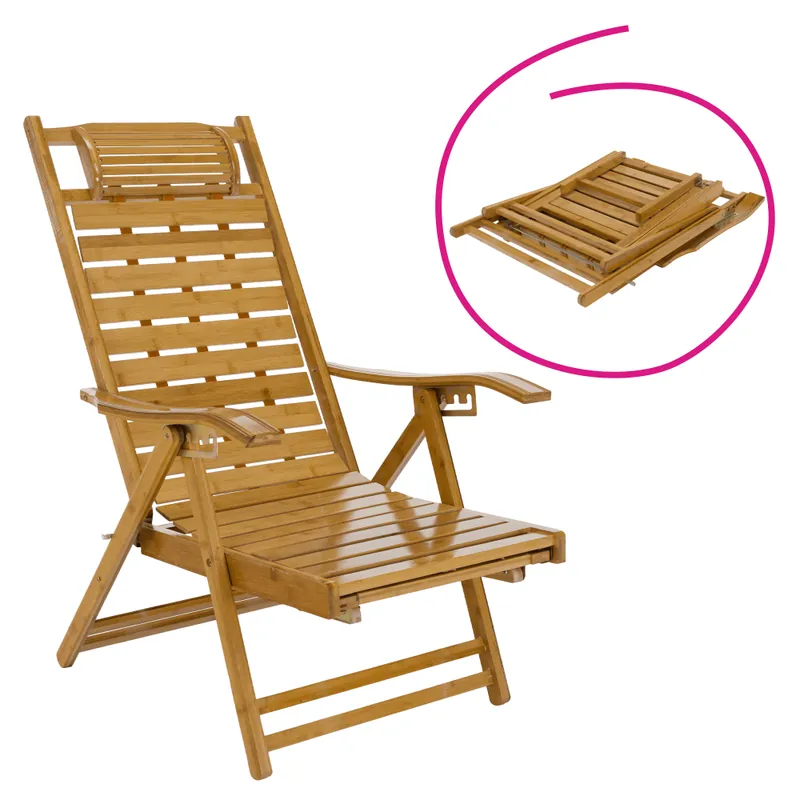 Scaun de grădină, natural, bambus, URSEL Comandă acum