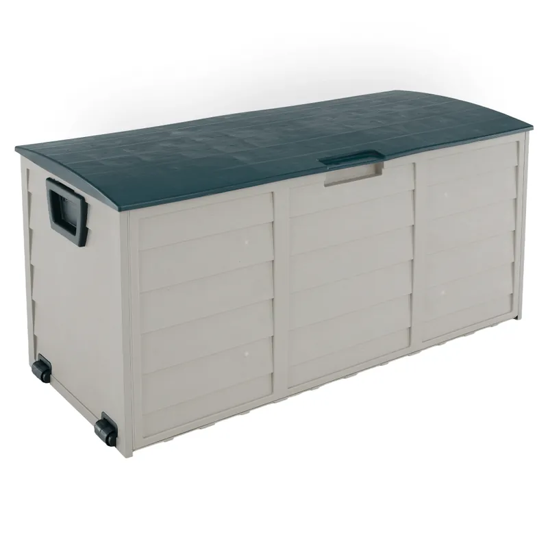 Mai ieftin Cutie de depozitare pentru grădină, gri/verde, KORTEZ