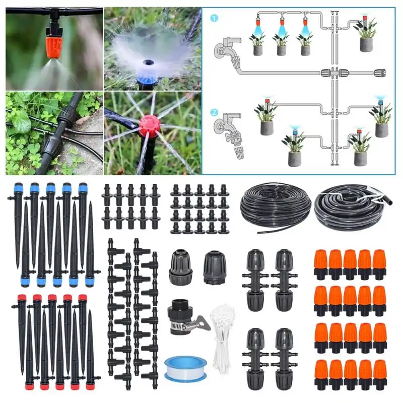 Irigații - Sistem de irigații de 1/2", set de 125 de piese GARDENKUS Livrare gratuită