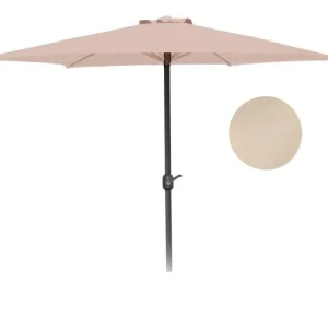 Noutate Umbrelă 270 cm bej MANGO cu manivelă