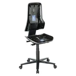 Mai ieftin bimos - Scaun de lucru ESD Neon 2, gri, 450-620mm, cu roti, fara tapiterie [9573E-9999-3278]