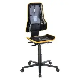 Ofertă specială bimos - Scaun de lucru ESD Neon 2, portocaliu, 450-620mm, cu roti, fara perna [9573E-9999-3279]