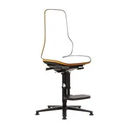 bimos - Scaun de lucru, fara perna, portocaliu, 590-870mm, suport picioare [9571-9999-3279] Bestseller