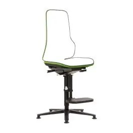 Vezi acum bimos - Scaun de lucru, verde, 590-870mm, fara tapiterie, suport picioare [9571-9999-3280]