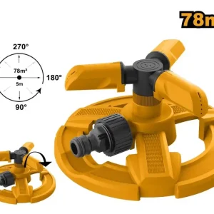 Aspersor rotativ din plastic INGCO cu 3 brațe Preț promoțional