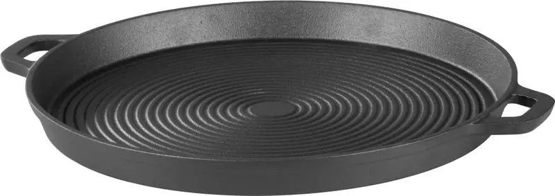Placă de grătar MagicHome Castora, fontă, rotundă, 340x30 mm Noutate