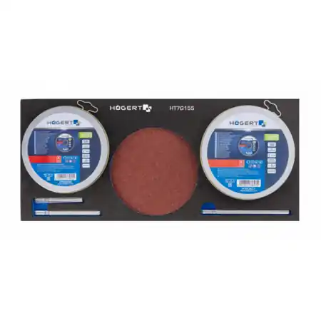 set de discuri de slefuit pentru taierea metalului si a otelului inoxidabil 60 buc. Hoegert Plată sigură