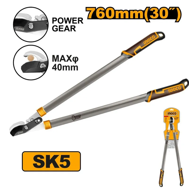 Premium Foarfece de grădină SK5, 76cm INGCO cu angrenaj INDUSTRIAL