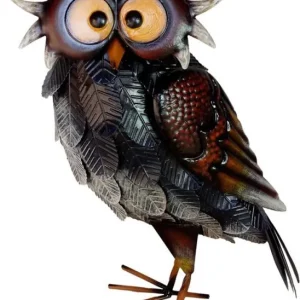 Ofertă limitată Decor MagicHome Mecco, Bufniță, tablă, 23x15x40,5 cm