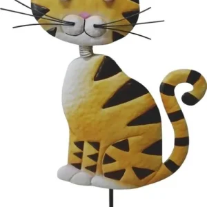 Ofertă specială Decor MagicHome Mecco, Pisică, tablă, mortare, 25,5x3,5x61 cm