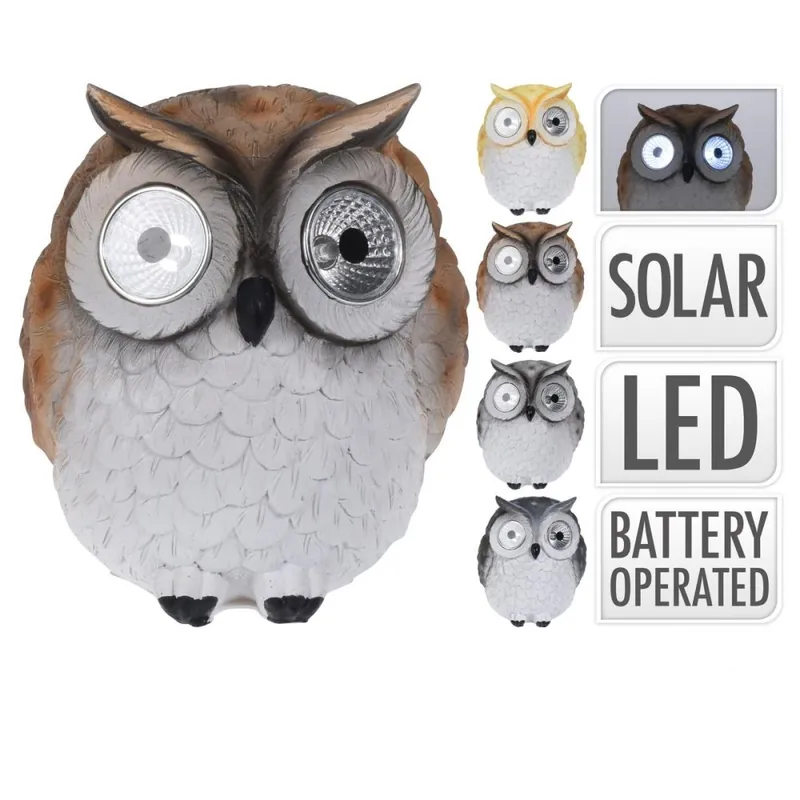 Reducere extra Figurina bufniță 14X14,5X15,5CM solar