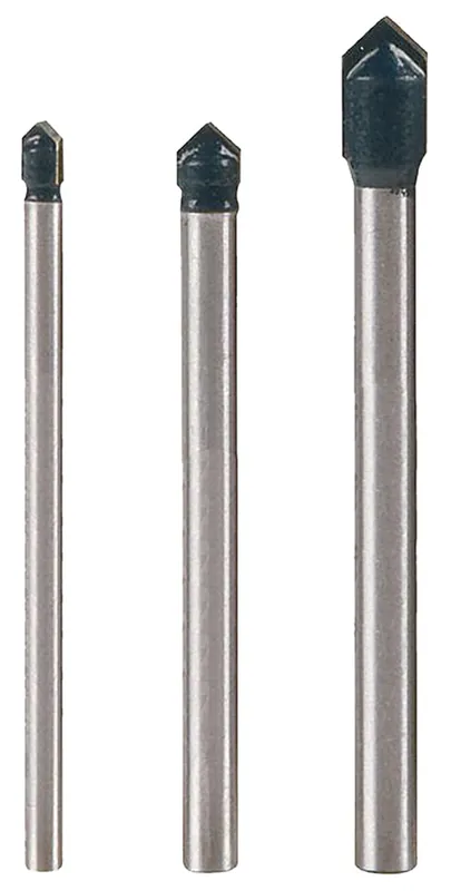 Bestseller Set burghie pentru sticla si ceramica 3 buc. 5-8 mm