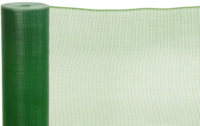 Lichidare de stoc ECONOMY 1 plasă, 1000/05x05 mm, model pătrat, 300g/m2, verde, integral din plastic, ambalaj. 25 m