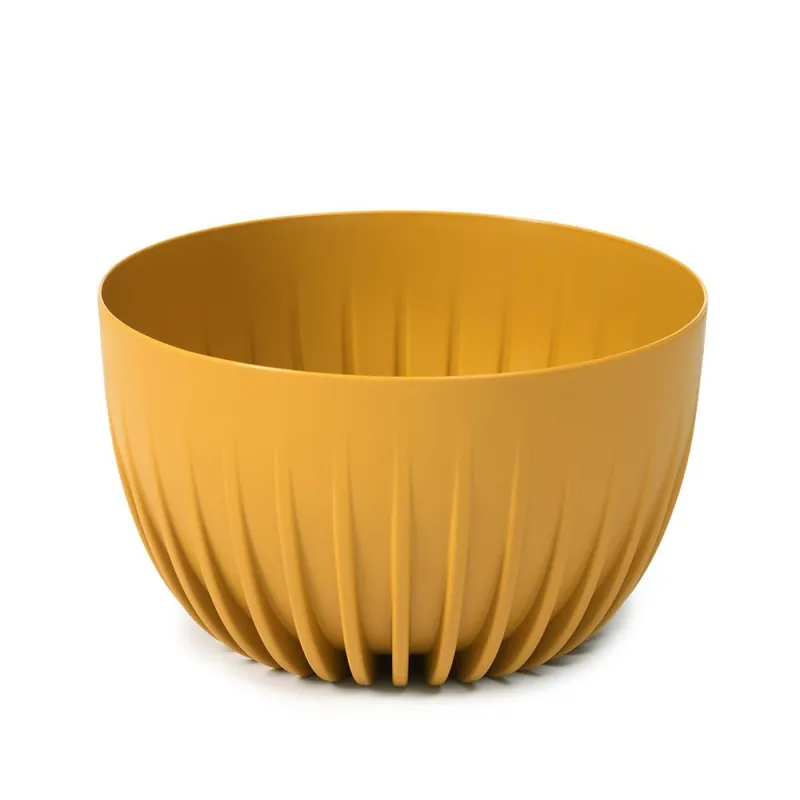 Vas cu ghiveci UH o240 mm MIRA ocru inaltime 140 mm Premium