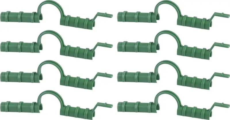 Ultima șansă Cleme pentru prinderea foliei Strend Pro, pentru sere, pentru suport folie, verde, 8 mm, ambalaj. 8 buc