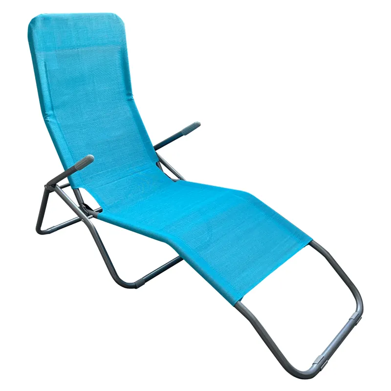 Mai ieftin Şezlong de grădină, albastru / gri, SELNO