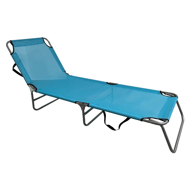 Noutate Şezlong de grădină, albastru / gri, KELEO