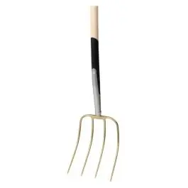 Furca de gunoi de grajd 220mm 4 dinti cu maner Floraworld Retur gratuit