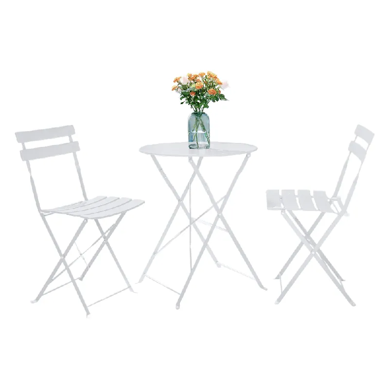 Preț promoțional Set grădină 1+2, alb, oţel, OBAX