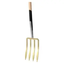Furca spade 190mm 4 dinti cu maner Floraworld Noutate