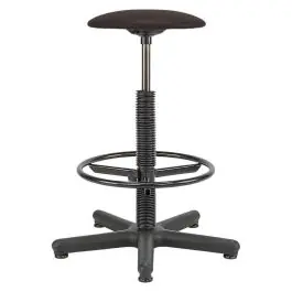 Expediere rapidă Scaun pivotant Goliath, 520-785mm, piele artificiala, negru, suport picioare [4332163702863]